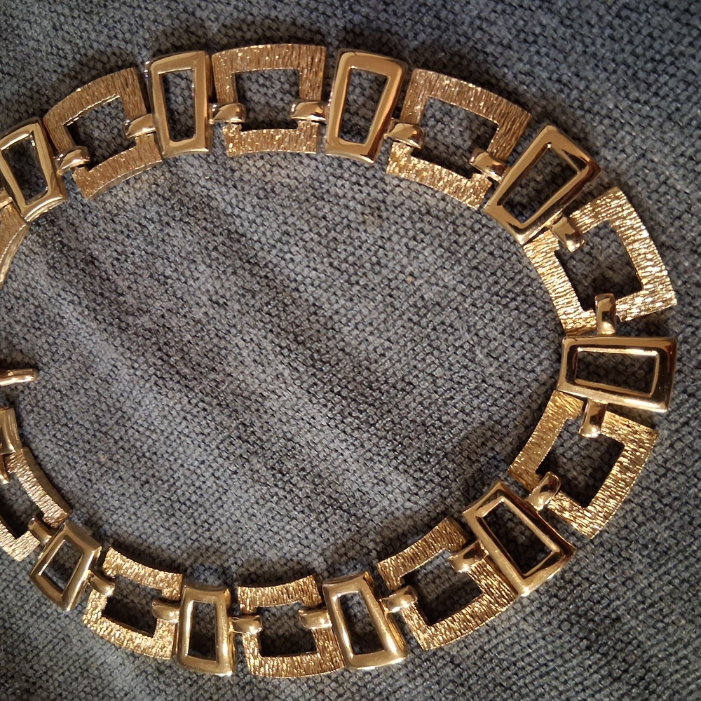 Monet Gold-Tone Geometric Necklace